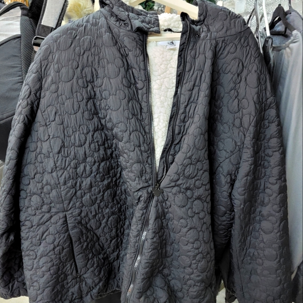 3x Disney mickey mouse quilted fleece lined black